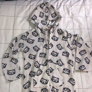 Sleepy cat onesie